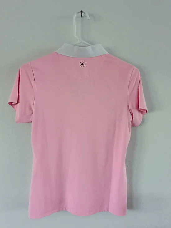 Peter Millar Pink Short Sleeve Polo Women’s Small Quarter Zip Golf Top - Picture 6 of 6